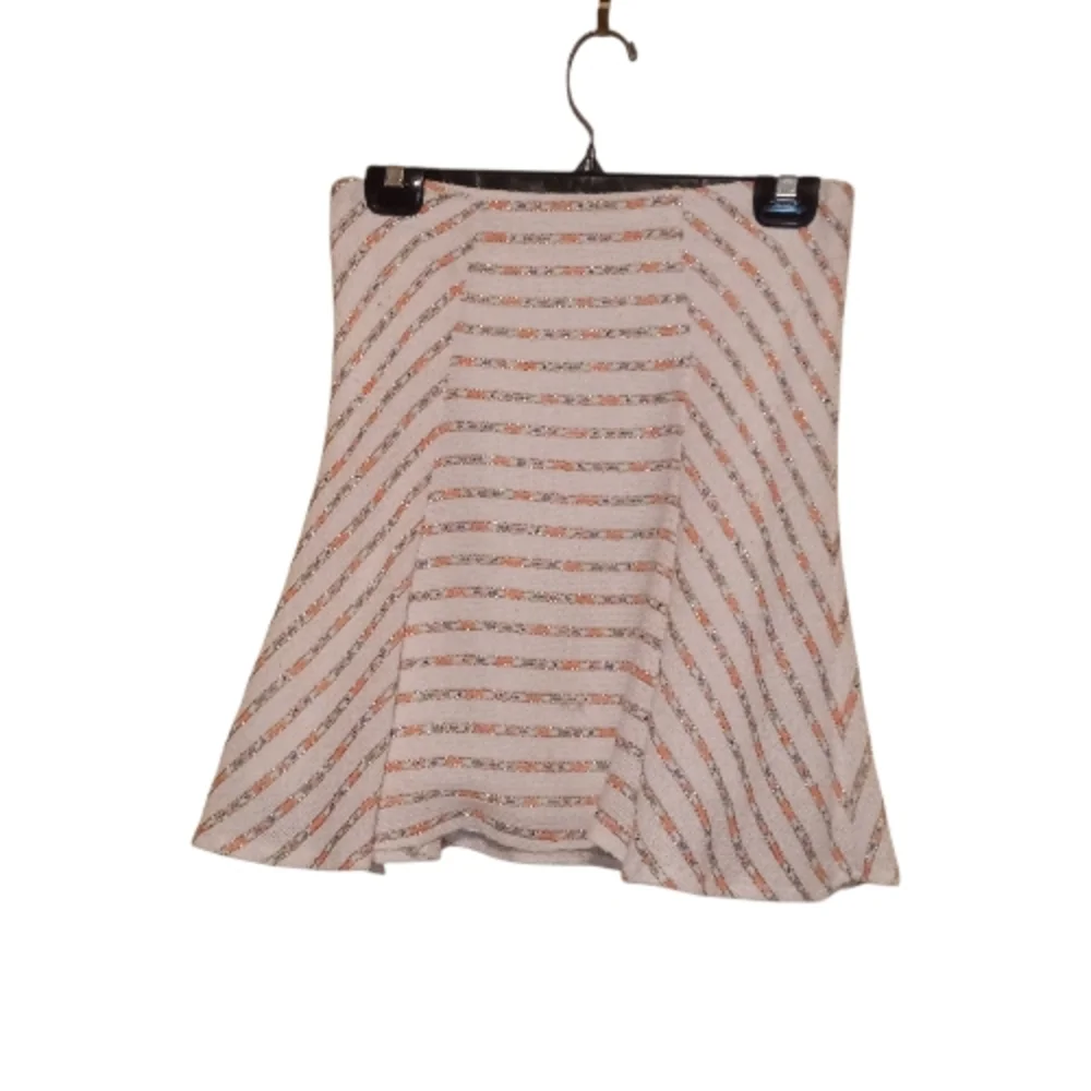 Maeve Lucaya Swing Striped Sparkle Neon Boho Hipster Chic Classy Party Art Skirt